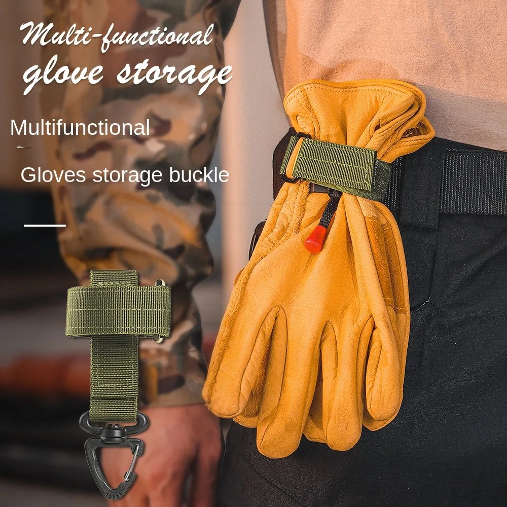 

Multi-purpose Nylon Gloves Hook Work Gloves Safety Clip Outdoor Tactical Gloves Climbing Rope Anti-lost Camping Hanging Buckle