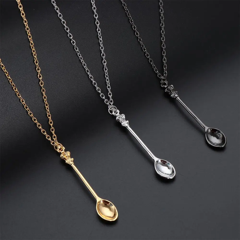 Jewelry Charm Mini Vintage Pendant  Crown Spoon