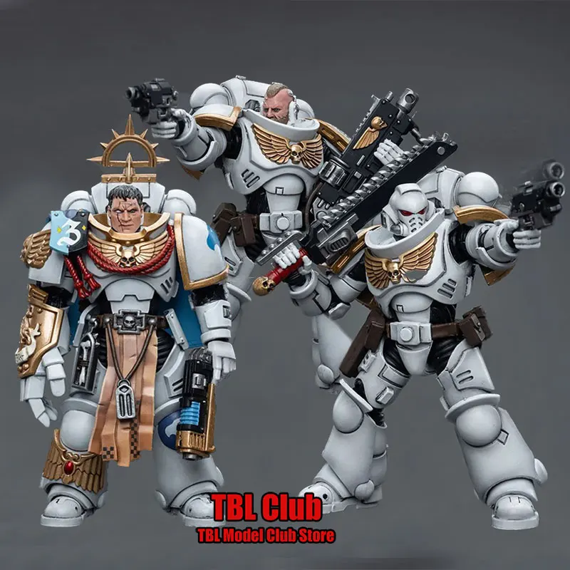 

Оригинальная экшн-фигурка солдата JOYTOY Warhammer 40K 1/18 полный комплект солдатиков и командующих компанией белого Архона 12,4 см