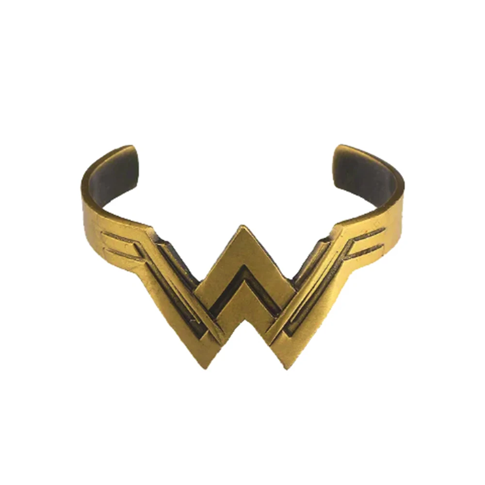 Movie Wonder Woman Charm Bangle Diana Prince Tiara Bracelets Bangles for Women Men Jewelry Gift