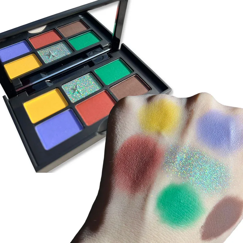 

Coldnwild 6-цветная пудра для теней для век матовый лазерный хамелеон мерцающий блеск с высоким содержанием пигмента смешиваемый тонкий вспышка стойкий макияж глаз