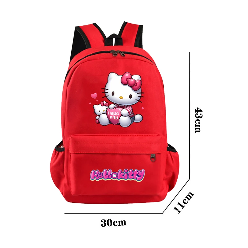 Hello Kitty Backpack for Boy Girl Back To Schoolbag Large Capacity Backpack Bookbag for Kid Men Women Leisure Travel Bag Mochila