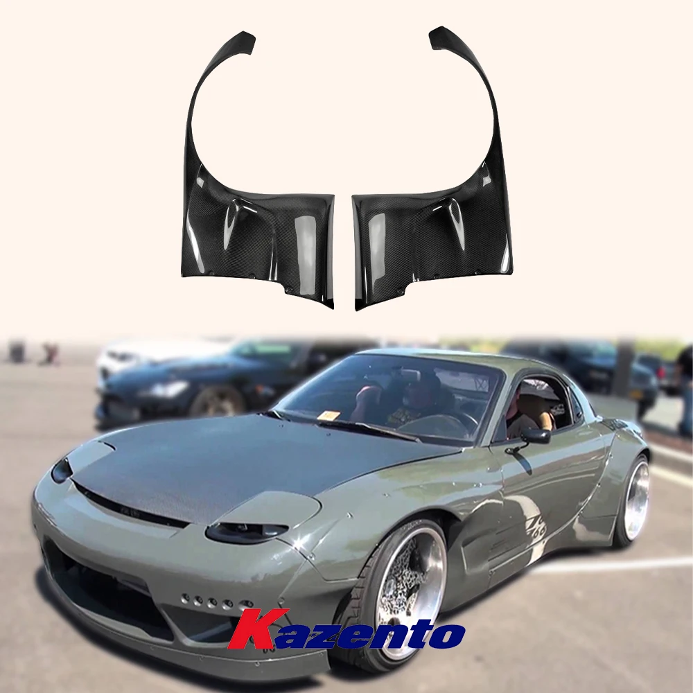 

For Mazda RX7 RX-7 FD3S RB Style Carbon Fiber Front Wide Fender Flare Add On