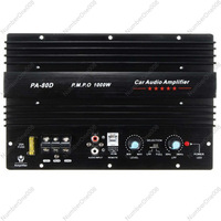 Car 10 Inch 12 Inch Subwoofer Power Amplifier Main Board 12V High Power Car Audio PA-80D Power Amplifier Board 1000W