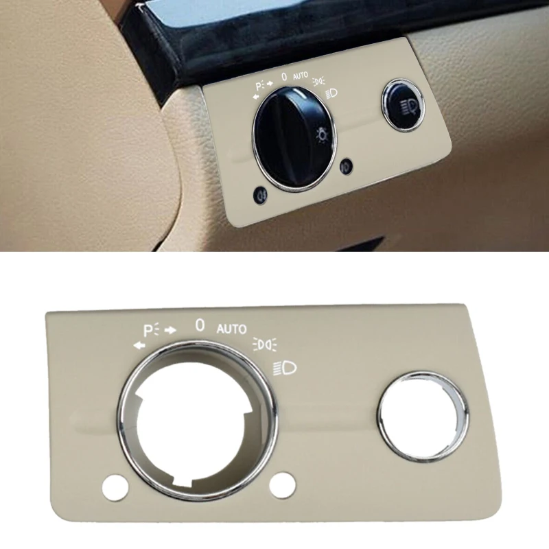 

21154507049116 Car Interior Grey Headlight Switch Button Panel Cover Fit for Mercedes Benz E Class W211 2003-2006 2007 2008 LHD