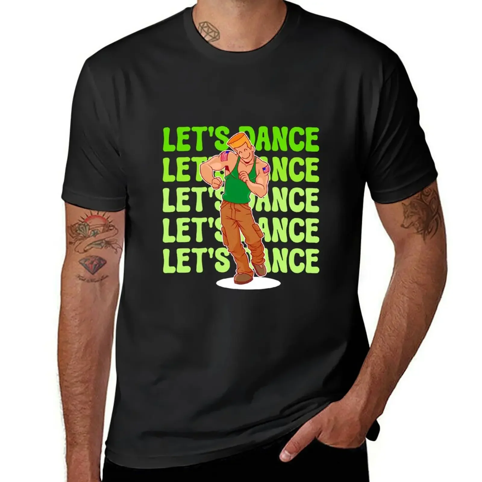 Retro Groove Muscle Dancer Tee – Feel the Beat, Show Your Moves T-Shirt man t shirt mens clothing