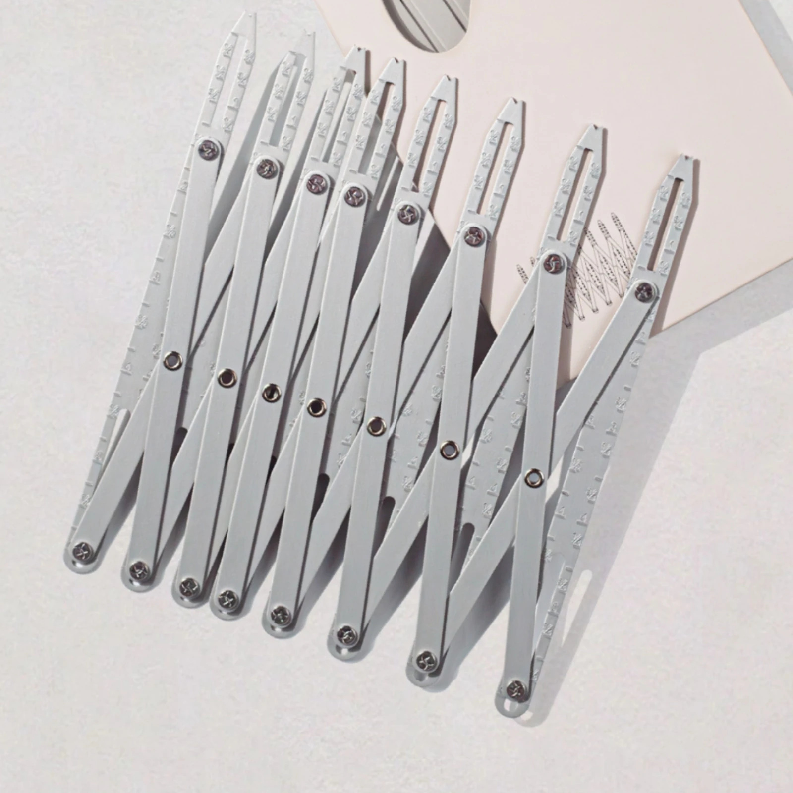 Articulated Equal-Spacing Ruler Adjustable Foldable Sewing Ruler Lightweight for Sewers, Garment Marking, Curtain Installation