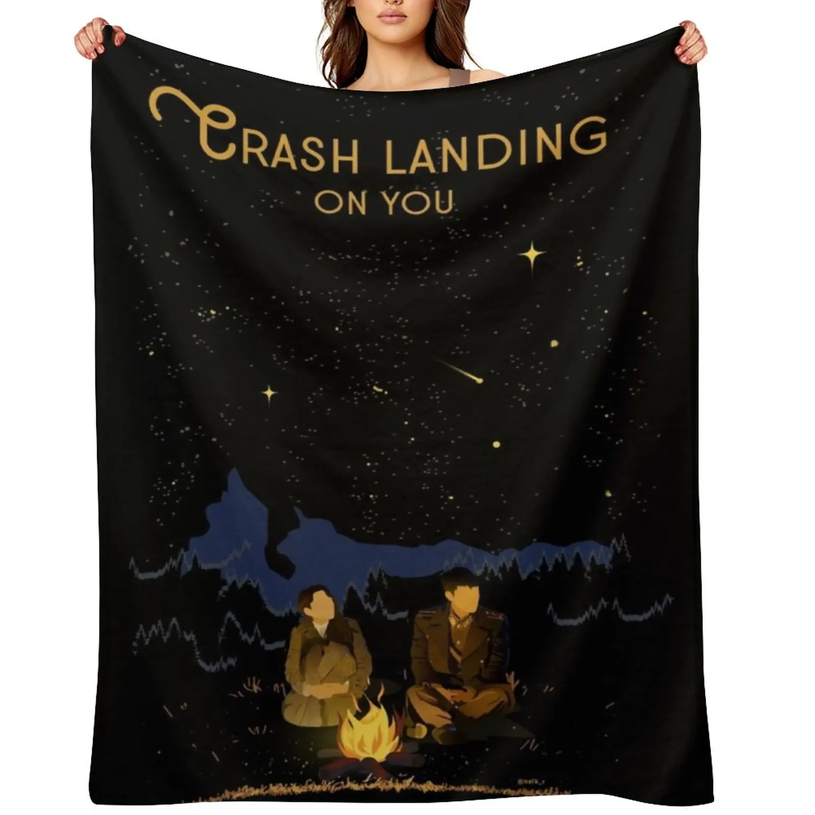

Crash Landing on You Throw Blanket Soft Plaid Luxury Throw Multi-Purpose Heavy Blankets