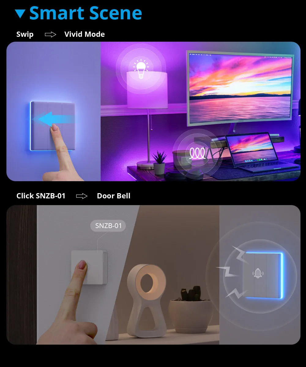 SONOFF T5 120 86 1C 2C 3C 4C Wifi Smart Wall Touch Switch TX Ultimate Full Touch Access Smart LED Light Switch Via eWelink Alexa