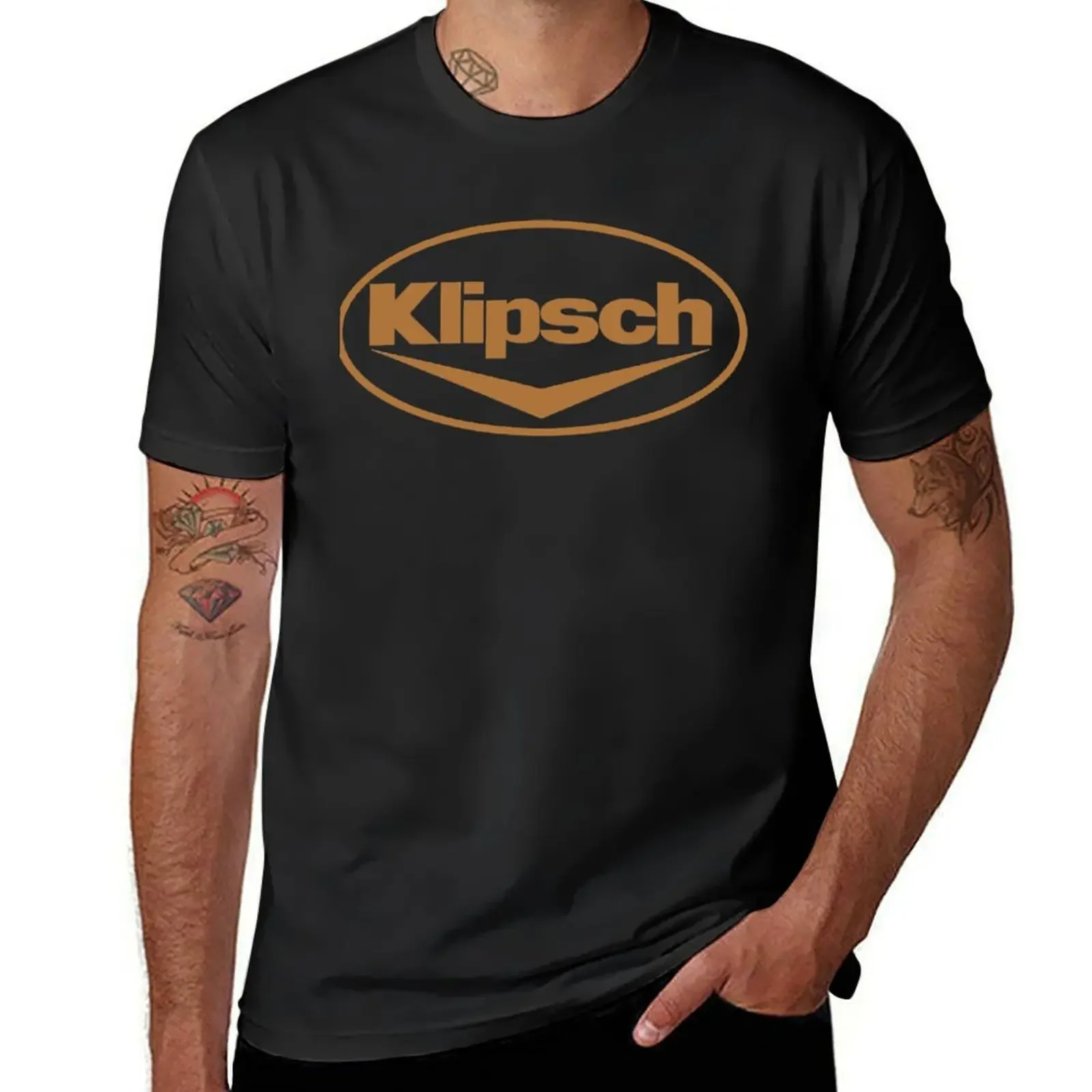 Klipsch Logo T-Shirt customizeds heavyweights mens t shirts