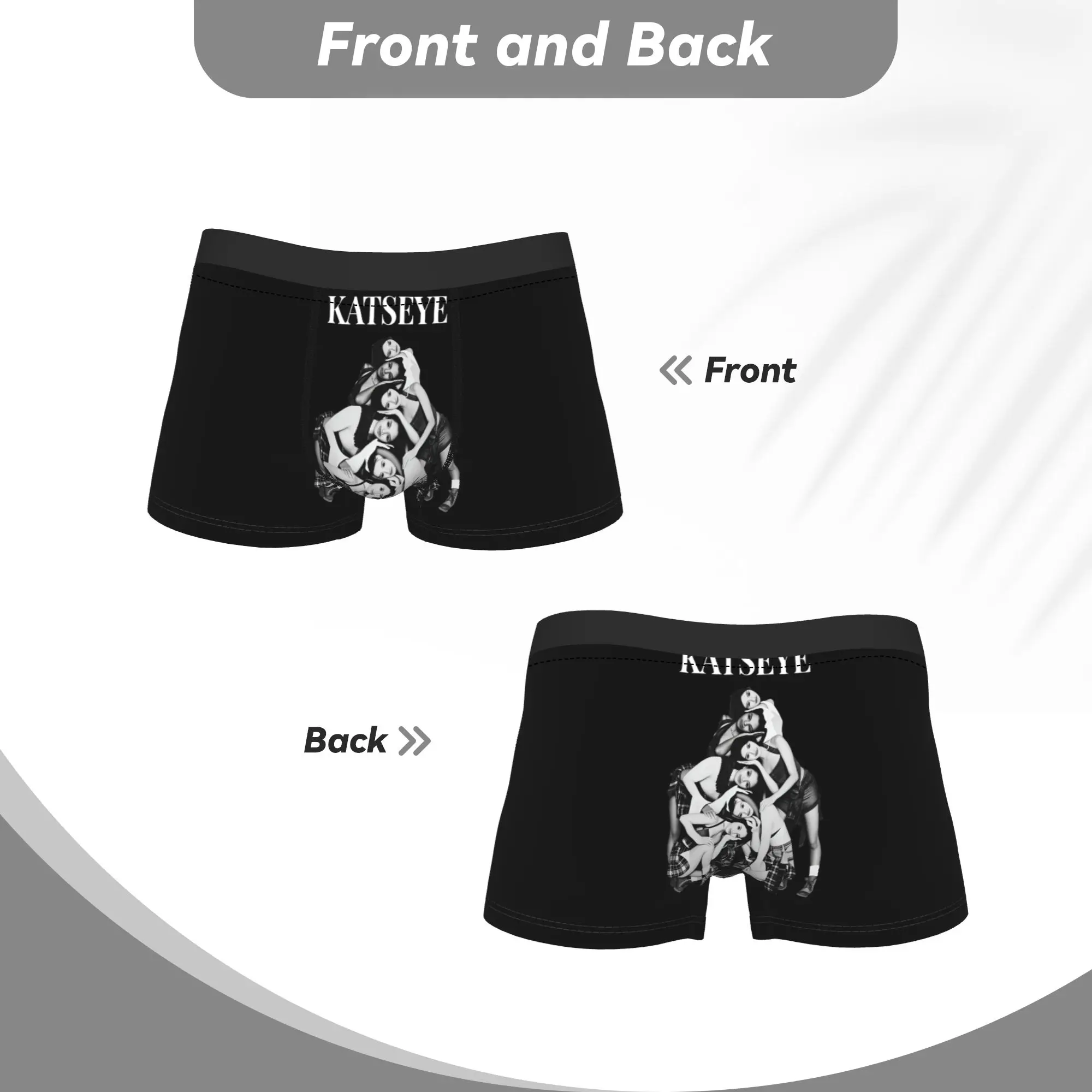 ملابس داخلية للفتيات من Katseye Kpop سراويل قصيرة للرجال سراويل داخلية مضحكة ذات جودة عالية وطباعة مقاس كبير