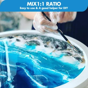 Clean Ki Top River Epoxy Resin Harz, Harzgiedrlichenkunst, DIY -Schmuckprojekte, Bumbler, Schimmelpilze, einfache Mischung, 1: 1 -Verhältnis 10 Hauptverkaufsepoxi Tinta für Boden - №2