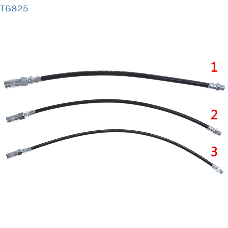 【AN】1/8 Flexible Grease Whip Hose Heavy Duty Long Extension Tube With Connector