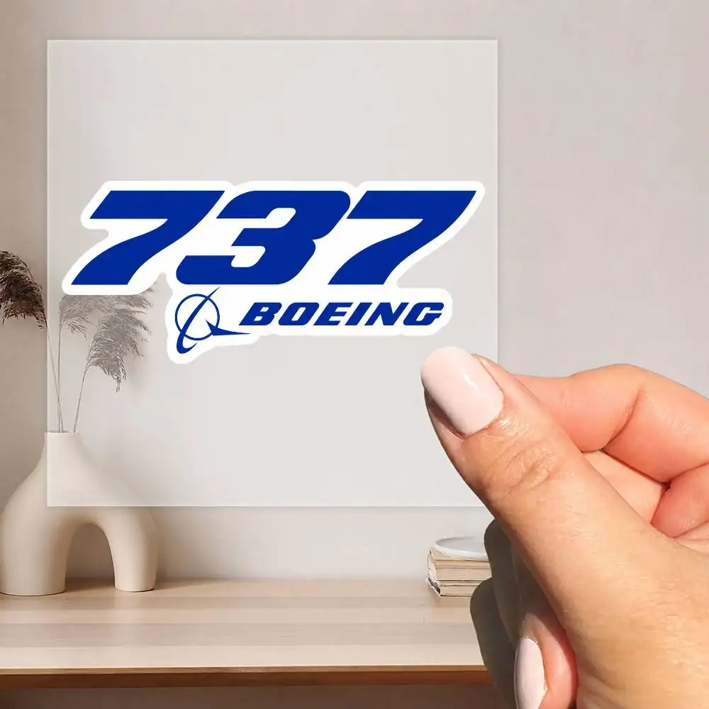 737 Logo Wasserdichte Aufkleber zur Dekoration von Autofenstern, Motorrädern und Computern.