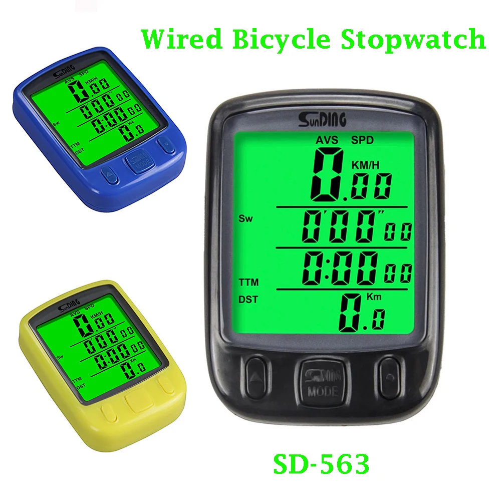 

Outdoor Bicycle Wired Speedometer LCD Display Bike Computer Cycling Odometer Waterproof MTB Stopwatch Riding Accessories