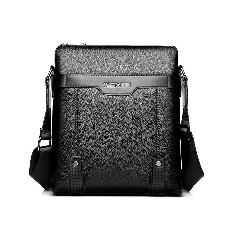 Mens Crossbody Bags Tote Fashion Business Man Messenger Bag PU Leather Shoulder Bags