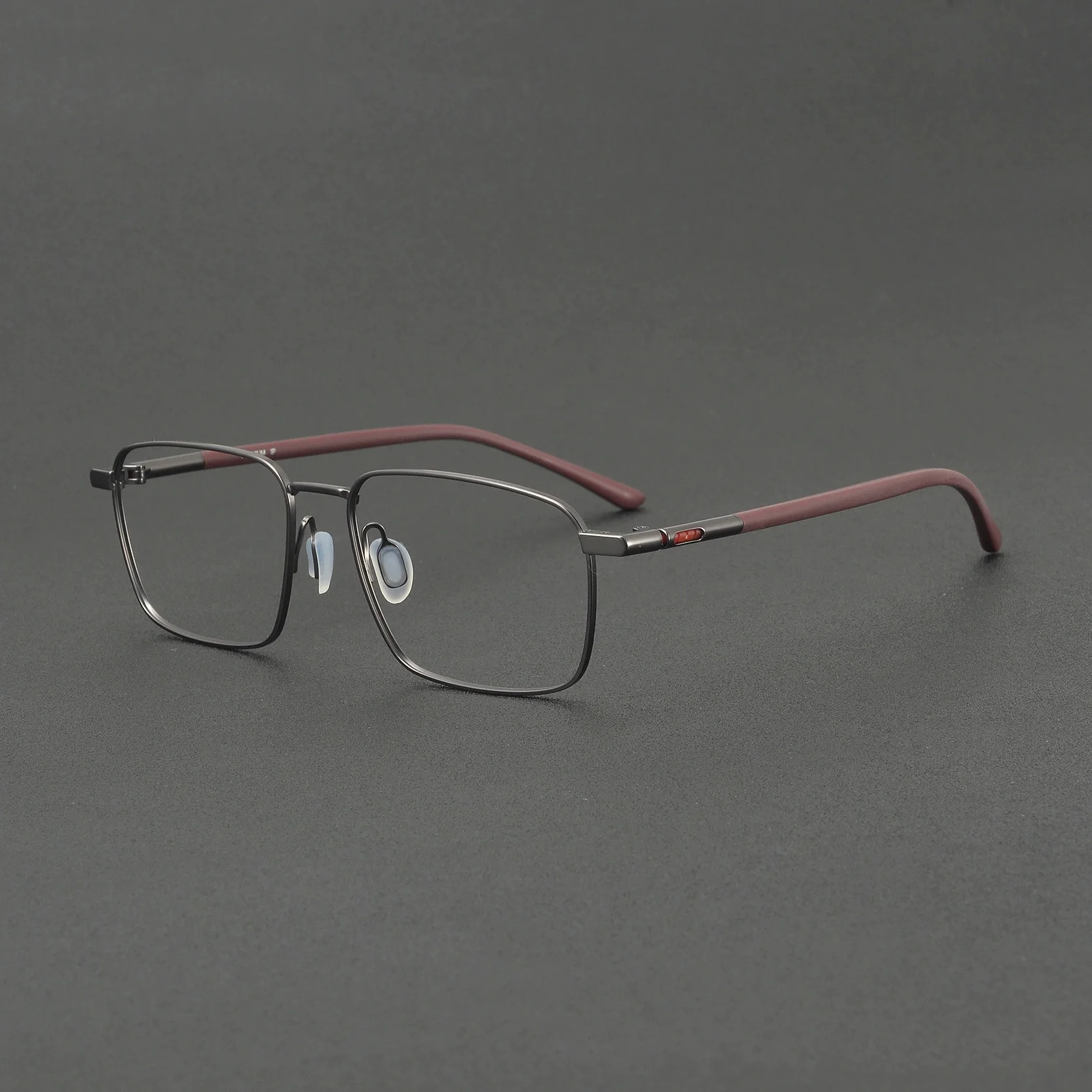 Aerodynamic Design Full Rim Titanium Glasses Frames – Lightweight Durable Optical Eyewear, Minimalist Geometric RX Frames P8750
