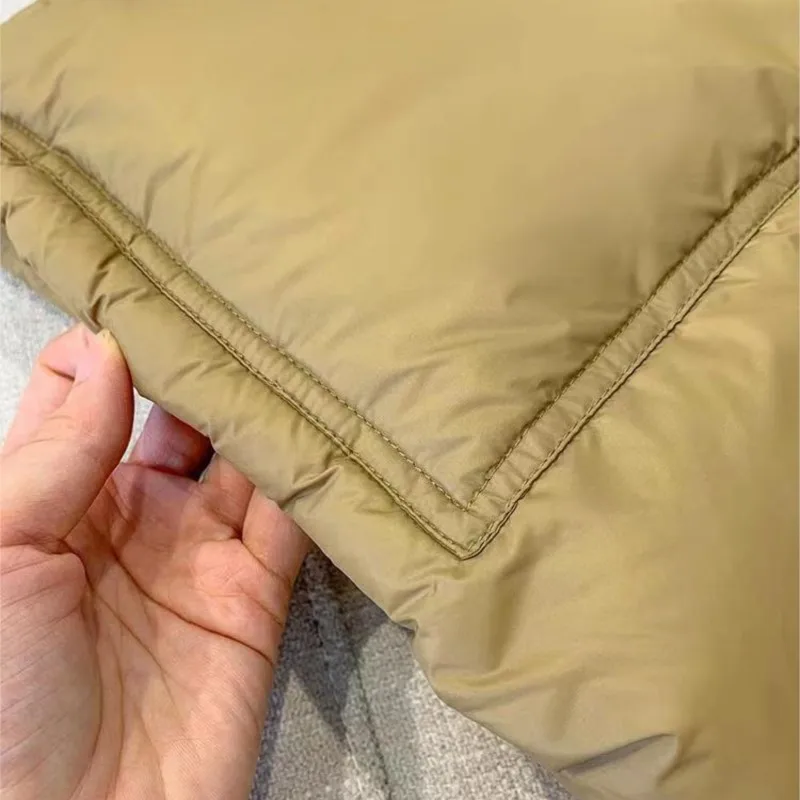 Hooded Pocket Vest Casual Solid Sleeveless Coat For Women Loose Stand Collar Winter Fashion Jacket 2023 Dropshipping