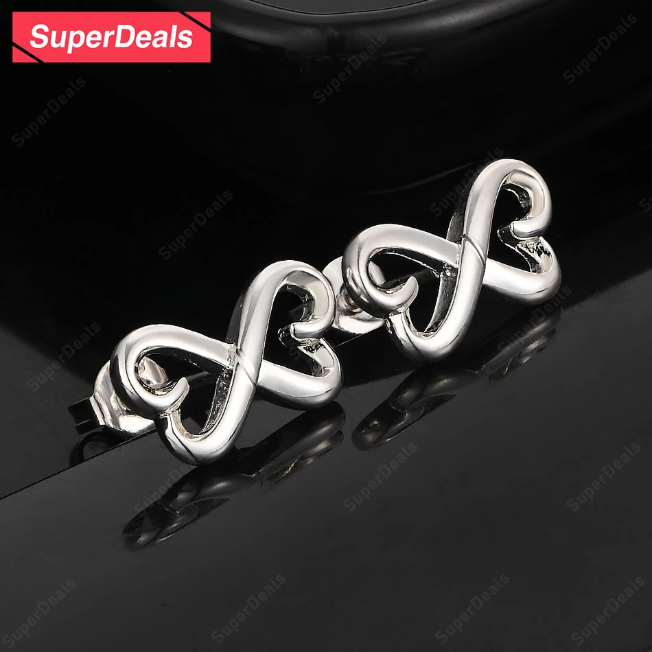 

SuperDeals 925 Sterling Silver Butterfly Stud Earring Women Charm Wedding Birthday Party Pretty Jewelry Valentine's Day Gift