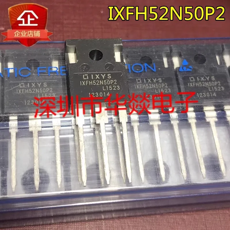 5PCS   IXFH52N50P2  TO-247 500V 52A  Brand New In Stock, Can Be Purchased Directly From Shenzhen Huayi Electronics