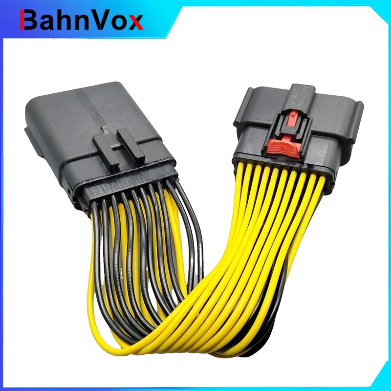 Bahnvox 20 Pin 1.5mm Way Auto Headlamp Sealed Socket With Wires Car Wire Cable Connectors For Buick 33482-2132 33472-2001