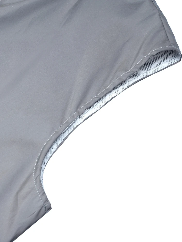 เสื้อกั๊กสะท้อนแสงสำหรับผู้ชาย ฤดูใบไม้ผลิ ฤดูร้อน วิ่งกลางคืน ระบายอากาศได้ดี แจ็คเก็ต ฮิปฮอป ร็อค แฟชั่น สีพื้น เรียบง่าย สตรีทแวร์