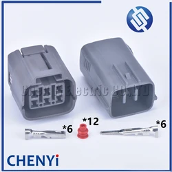 6 Pin car waterproof auto connector Computer solenoid valve plug 6189-0648 For Mazda Ford
