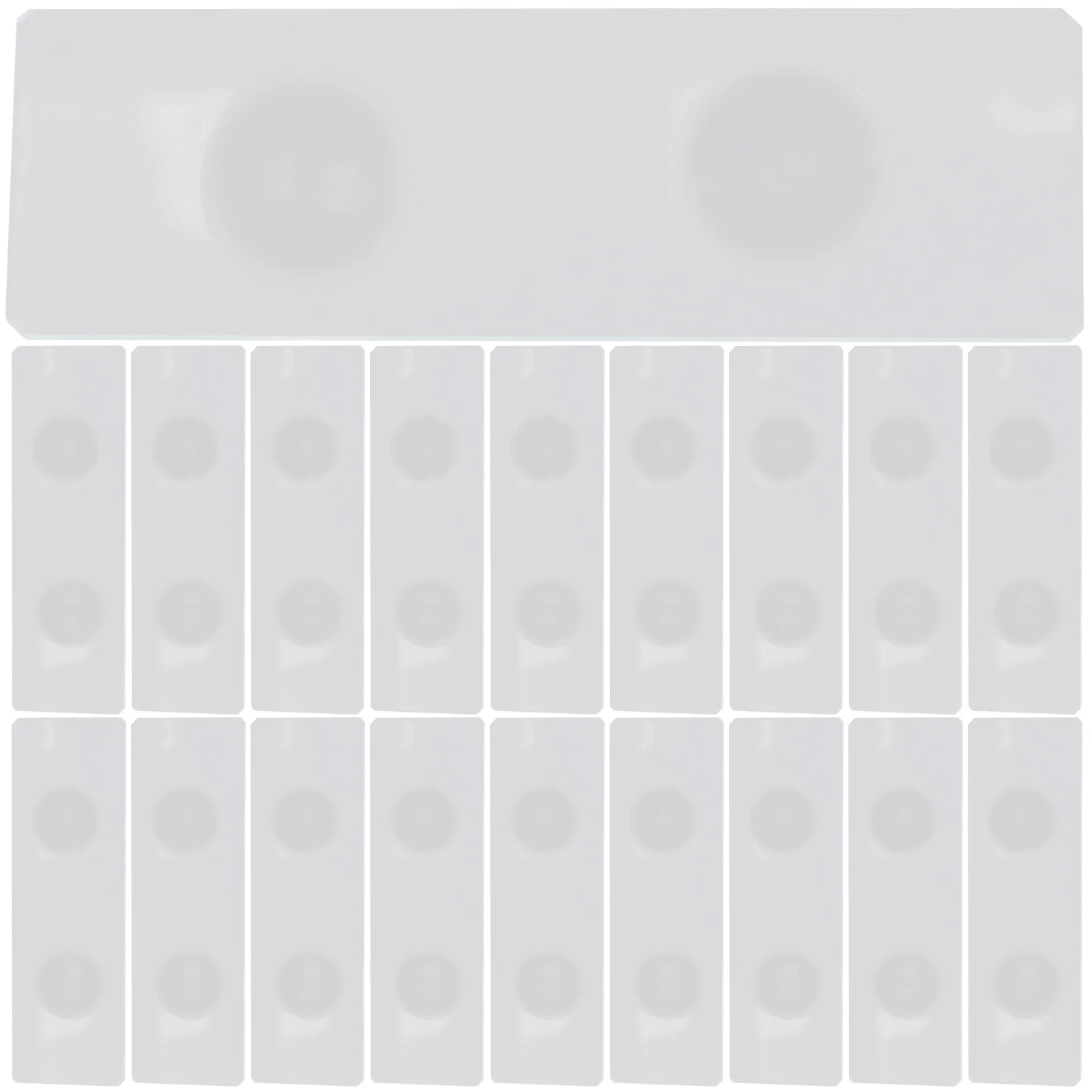 

50 Pcs Double Concave Slides Water Frosted Laboratory Microscope Specimen with Specimens Blank Plant