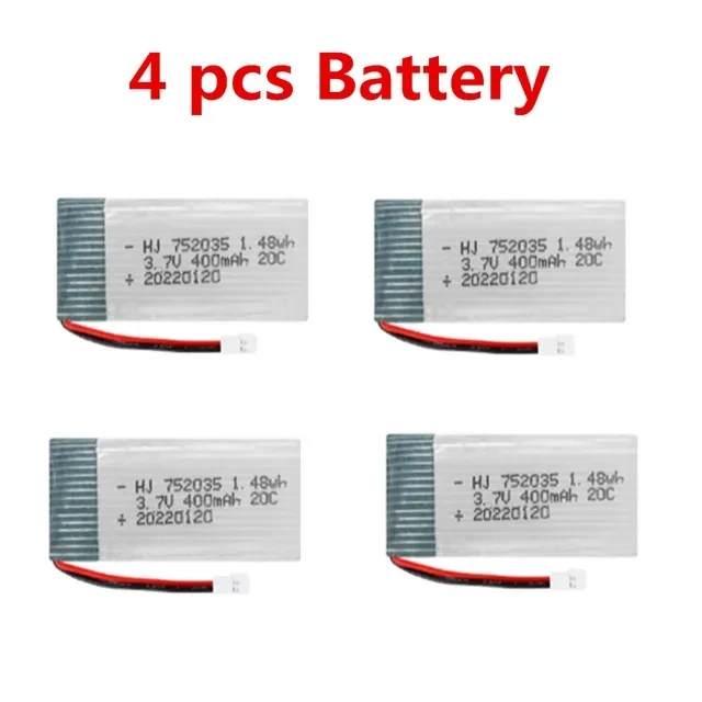 XH2.54 prise 3.7V 400mAh Batterie Pour: Xk A130-c17 RC Avion Accessoires Batterie