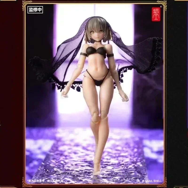 In Stock Snail-Shell 1/12 Anime Guochuang Mecha Mobile Suit Girl Victoria Front Armored Girl Movable Action Toy Figures Gifts