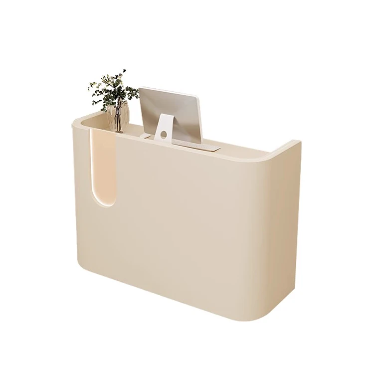 &c Custom Made High Quality Luxury White Office Front Desk Counter Reception Desk for Retail Store