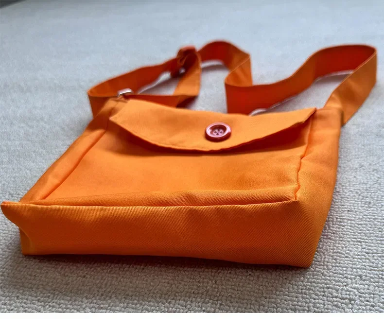 Stofftasche, Requisiten-Rucksack, Umhängetasche, für den Notfall zu Hause, orangefarbene Tasche, Umhängetasche, zweidimensionale Umhängetasche für Kinder – Detail 10