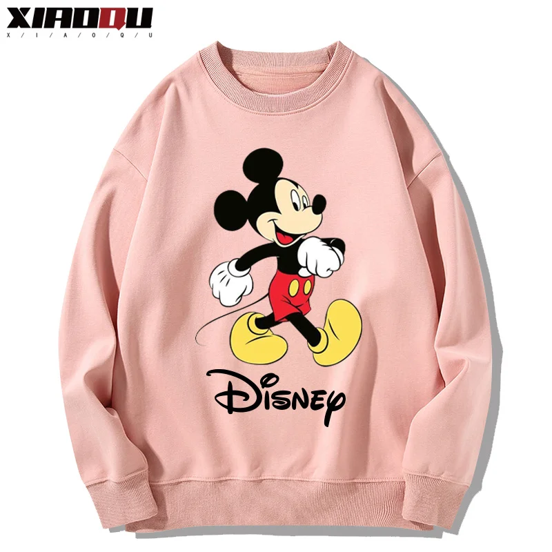 Mickey Mickey Mouse Joint Name Around The Crewneck Hoodie Men and Women Children Autumn and Winter Loose 100 Top Casual Hoodie