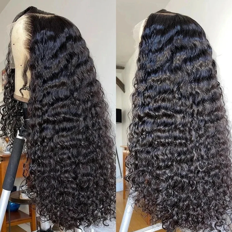 Mechones de pelo brasileño de onda profunda, cabello humano virgen de Color Natural de 10 a 26 pulgadas, lote de 1 o 3 unidades