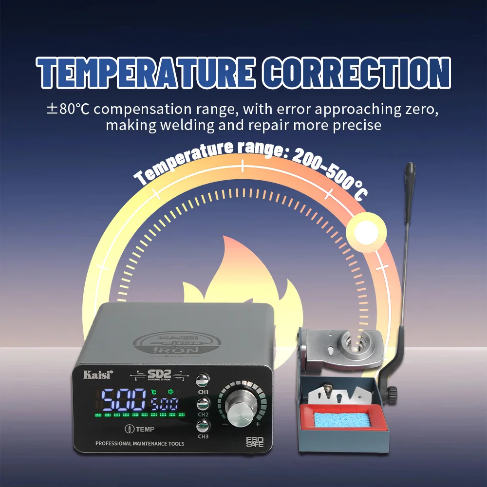 Kaisi SD2 120W Soldering Station C210 C245 Soldering Iron Small Welding Machine Phone Repair Professional Rework Station Tools