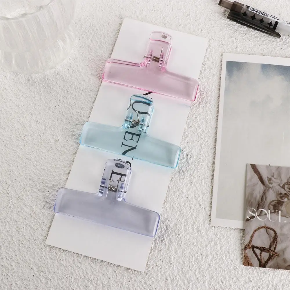 

2 шт. акриловые зажимы-стопки для бумаг, канцелярские принадлежности для студентов, закладки, фиксаторы для блокнотов, держатели страниц, скрепки для заметок