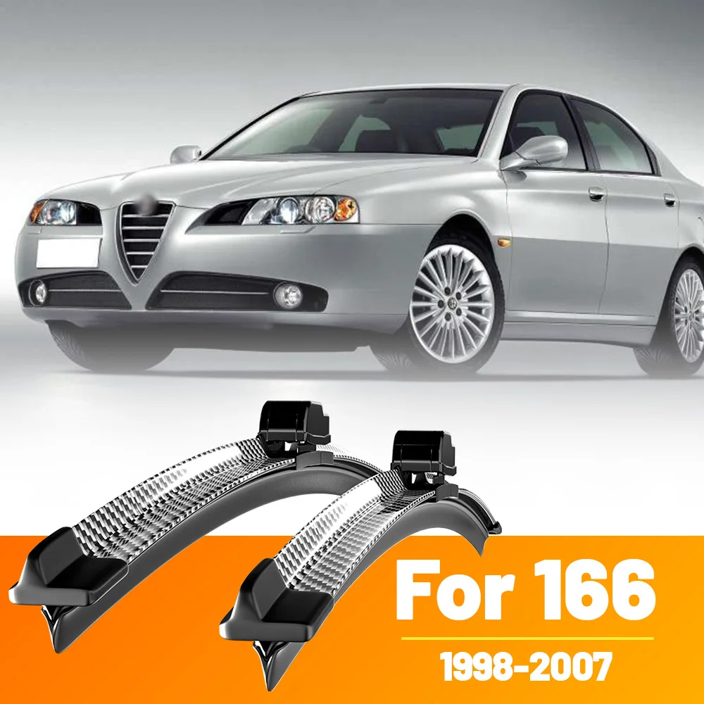 

2pcs Front Windshield Windscreen Wiper Blades Carbon Fibre Wipers For Alfa Romeo 166 1998-2007 1999 2002 2003 2004 2005 2006