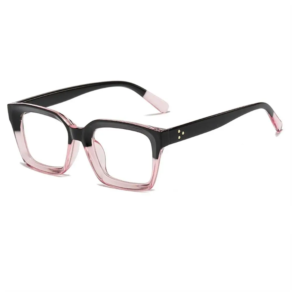 Fashion PC Anti-UV Blue Rays Glasses Square Ultra-light Computer Goggles Solid Color Big Frame Eyeglasses Women