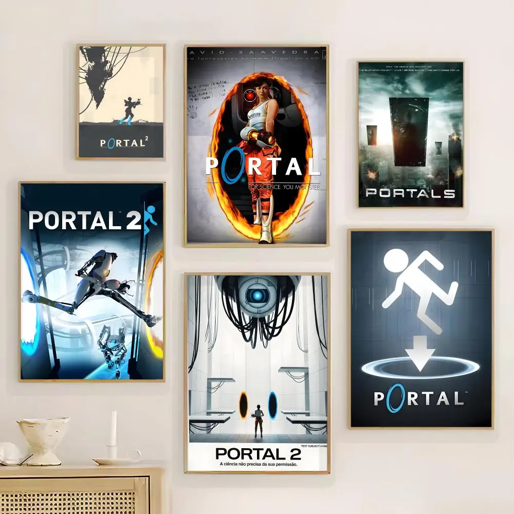 Game - P-Portals Seriess Poster Wall Art Print Poster for Living Room Bedroom Home Decor