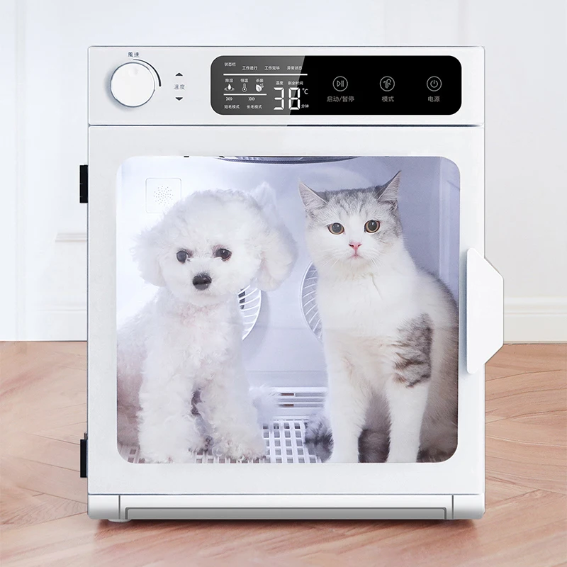 Automatic Pet Hair Grooming Dryer Machine Household Puppy Pet Drying Box Cat Small Dog Fast Mini-sized Air Drying Box