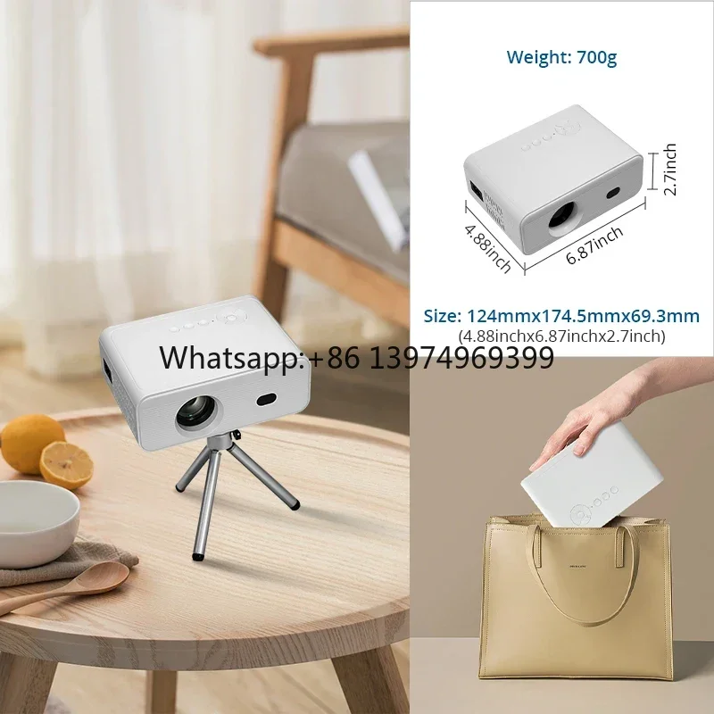 L012 Smart Android Mobile Phones Projector Full Hd Home Theater Video Proyector Projecteur Mini Proyector 4K factory