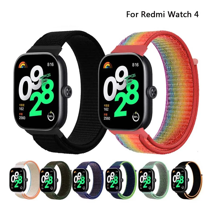 Nylon Strap for Redmi Watch 4 Breathable Replaceable Bracelet Wristband Correa for Xiaomi Mi Band 8 Pro Watchbands Accessories