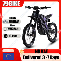 Electric Motorcycle 8500W Motor 72V35AH Lithium Battery off-road Electric Bicycle 19-inch Tire E-bike All-terrain Electric Bike