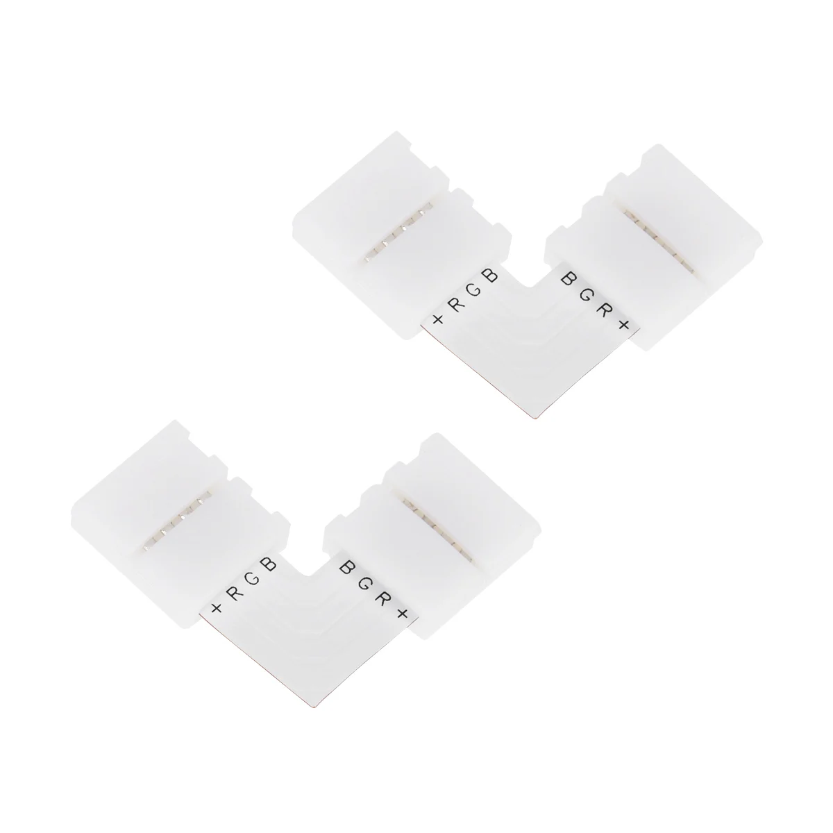 

20pcs Led Light Strip Connector L-Shaped Corner Adapter For Cut Tape Waterproof Junction Box Clip Buckle Lighting Accessory