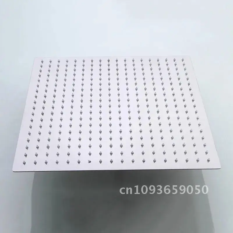 Luxury Chrome  LED  Rainfall Shower Head Stainless Steel Square Color Changing Lights Shower head Water Flow Generates Electrici