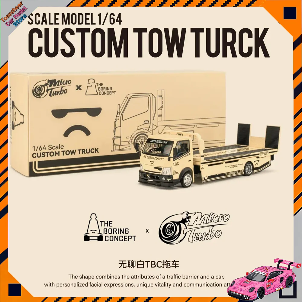 

Micro Turbo MT 1/64 Scale The Boring Concept TBC Custom Tow Turck Minigt McLaren 720S Alloy Model Mini Diecast Collection Toys