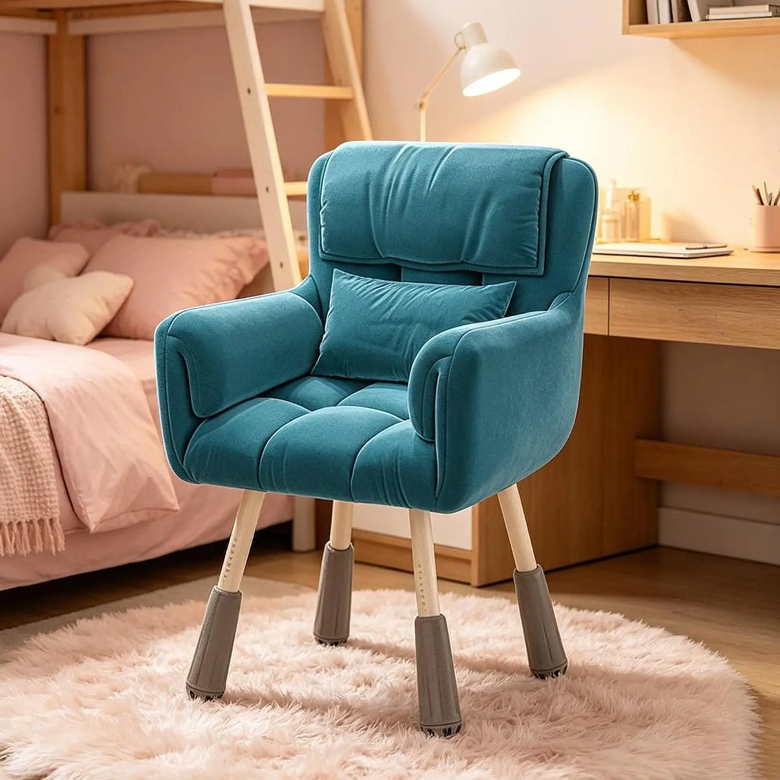 Office Chair Funiture Modern Decoration Metal Frame High Back Multifunctional Accessory for Bedrooms Home Offices Study Rooms