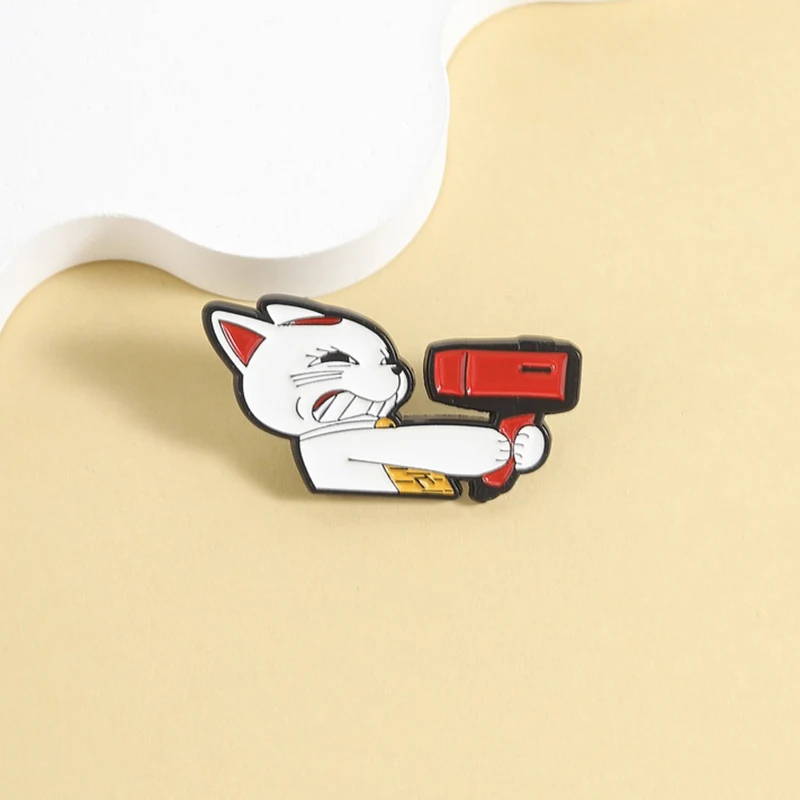 Cute Cat Collection Enamel Pins Barista Black Cat Stack of Cats Chubby Calico Cat AuDHD Kitten Brooch Cartoon Animal Badge Gifts