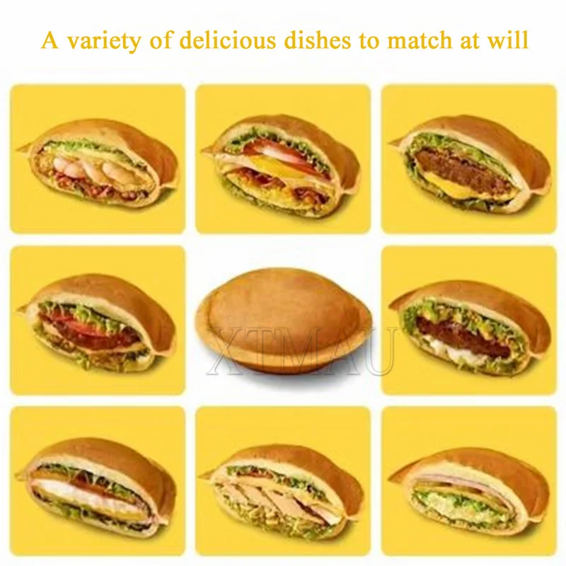 Машина для приготовления гамбургеров, тортов, машина для гамбургеров, электрическая вафельница для мороженого