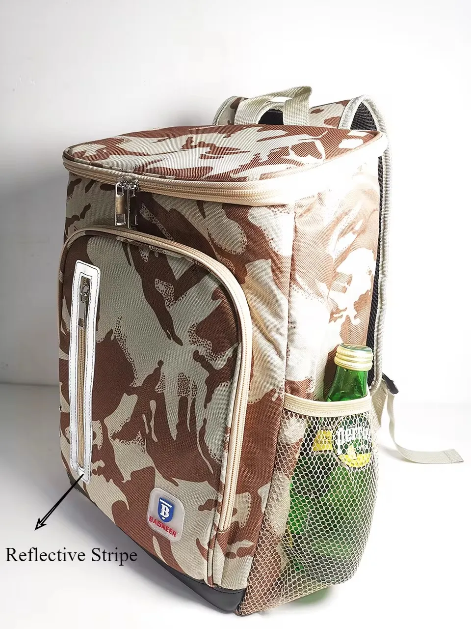 Zaino termico da esterno da 20 litri Picnic Wine Beer Cooler Bag a tenuta stagna Camping Drink frigorifero isolato cibo fresco Lunch Bag